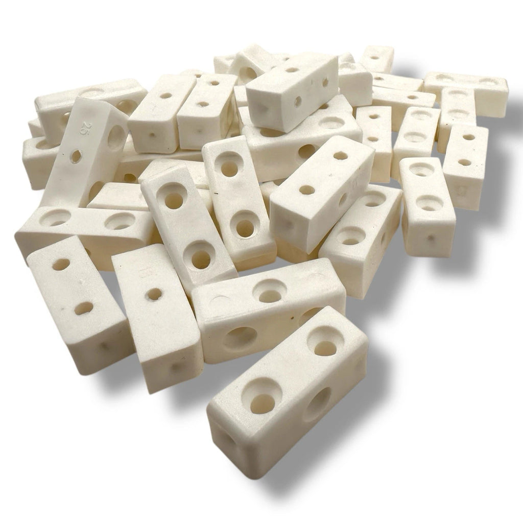 Modesty Mod Blocks White Kitchen Cabinet Cupboard Fixing Joint Connector Block – product image 1