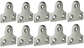 Chrome-Plated Flat Mirror Plates – 32mm, Pack of 10