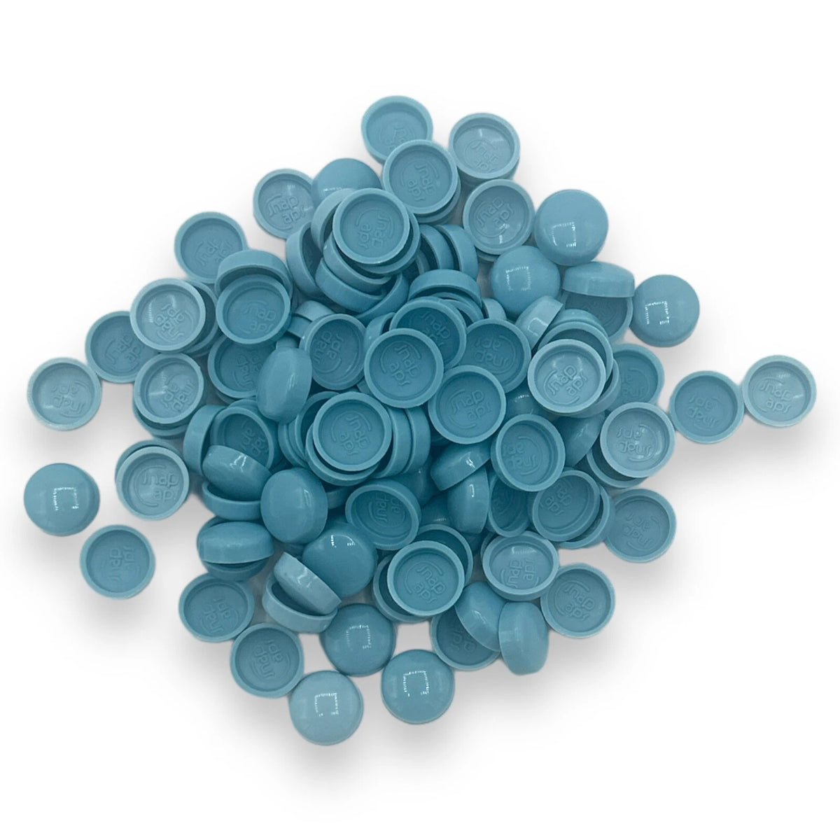 Sea Blue Gloss 6/8g Snap-Caps screw cover caps