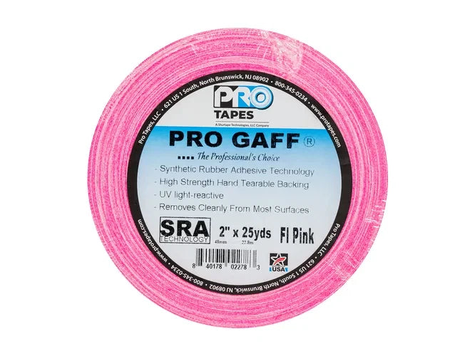Pro Gaff Cloth Tape Pink White Self Adhesive 48mm × 23m Picture Framing – product image 2
