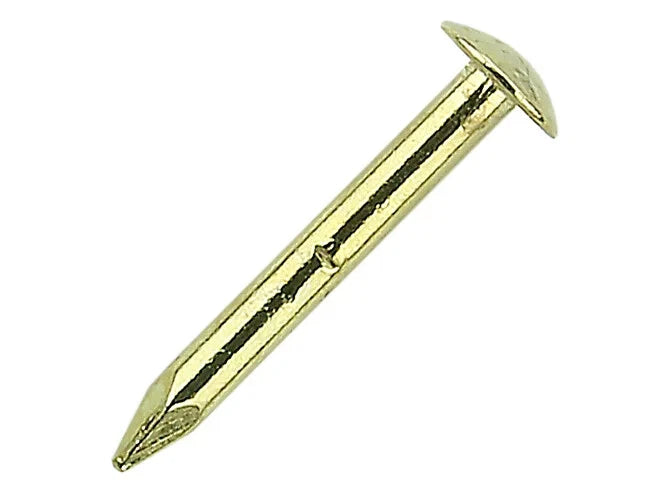Escutcheon Brassed Pins Tacks Nails Brads 10mm × 1.25mm (18g) Crafts Small Gold – product image 1
