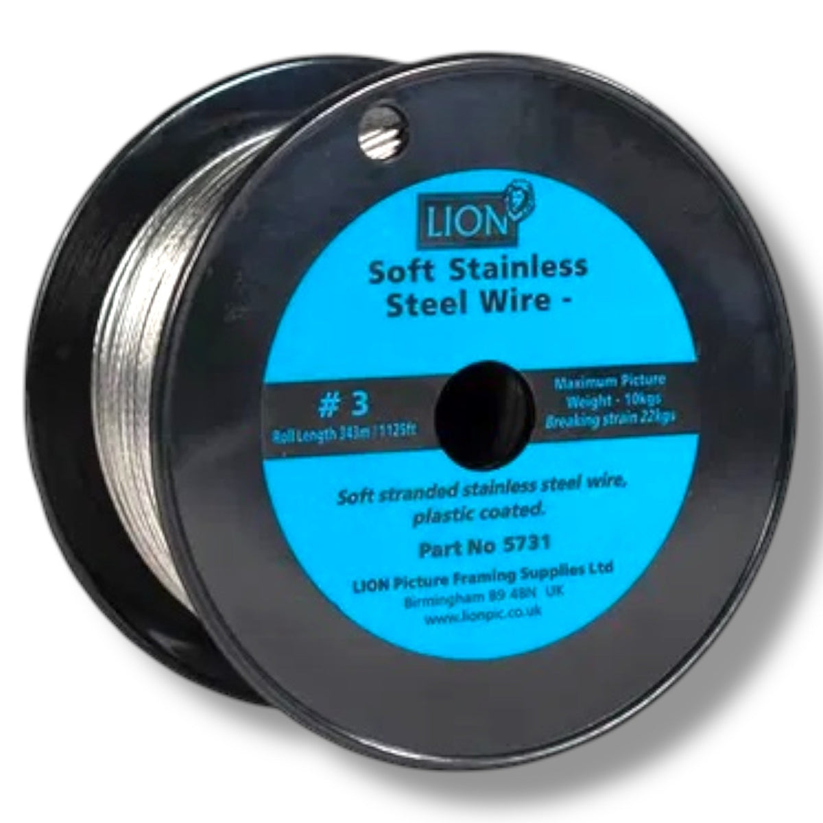 Soft Stainless Steel Picture Wire – No.3, 1.1mm × 343m – product image 1