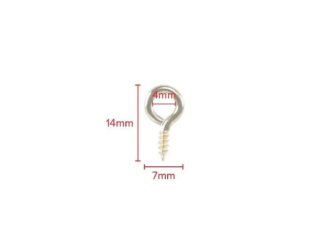 Screw Eyes Picture Hooks 50 × Brass Plated 14 × 1 Framing Frame Hanging Crafts – product image 3