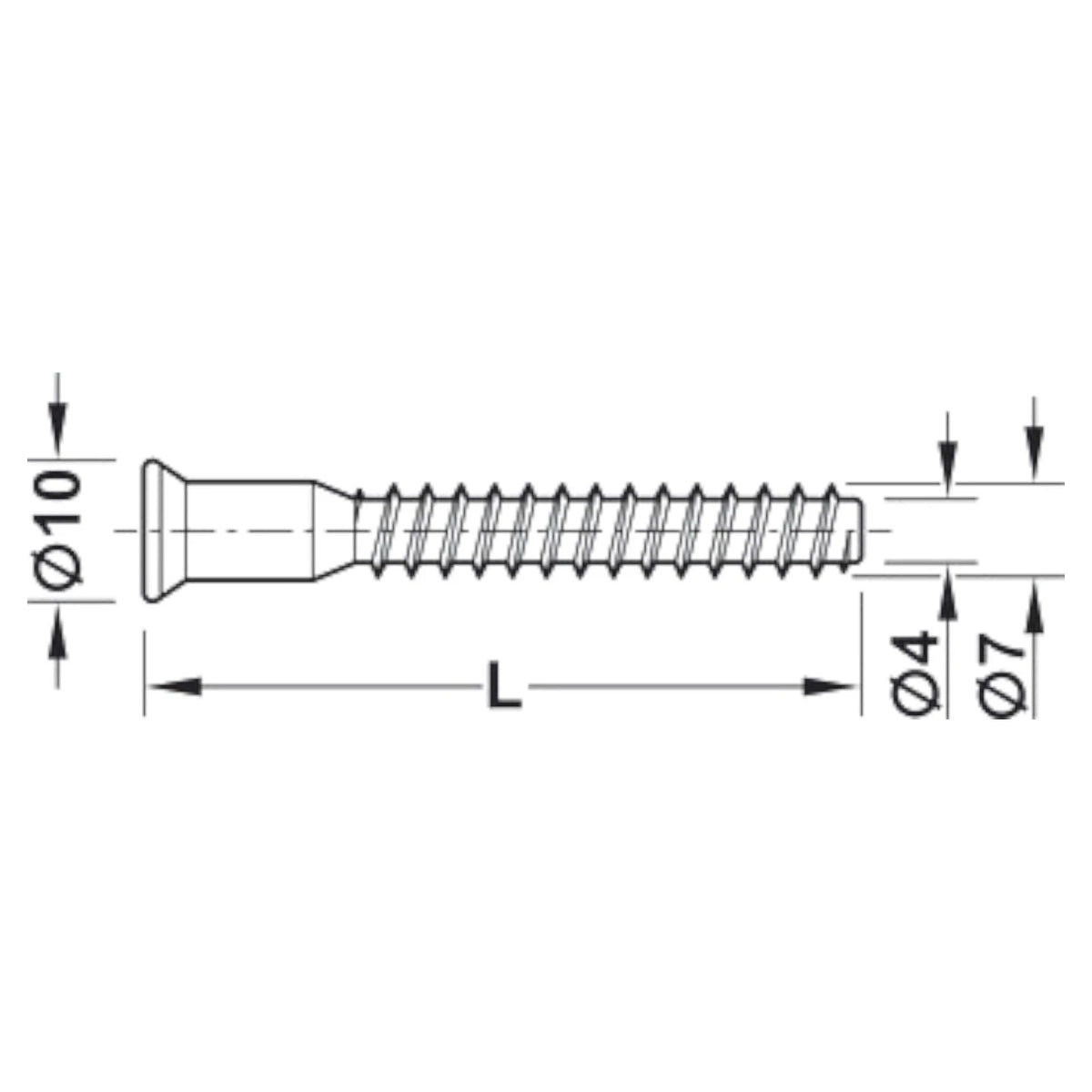 Confirmat Screws M5 × 38mm Speakers Furniture Wood MDF Chipboard Häfele IKEA – product image 6