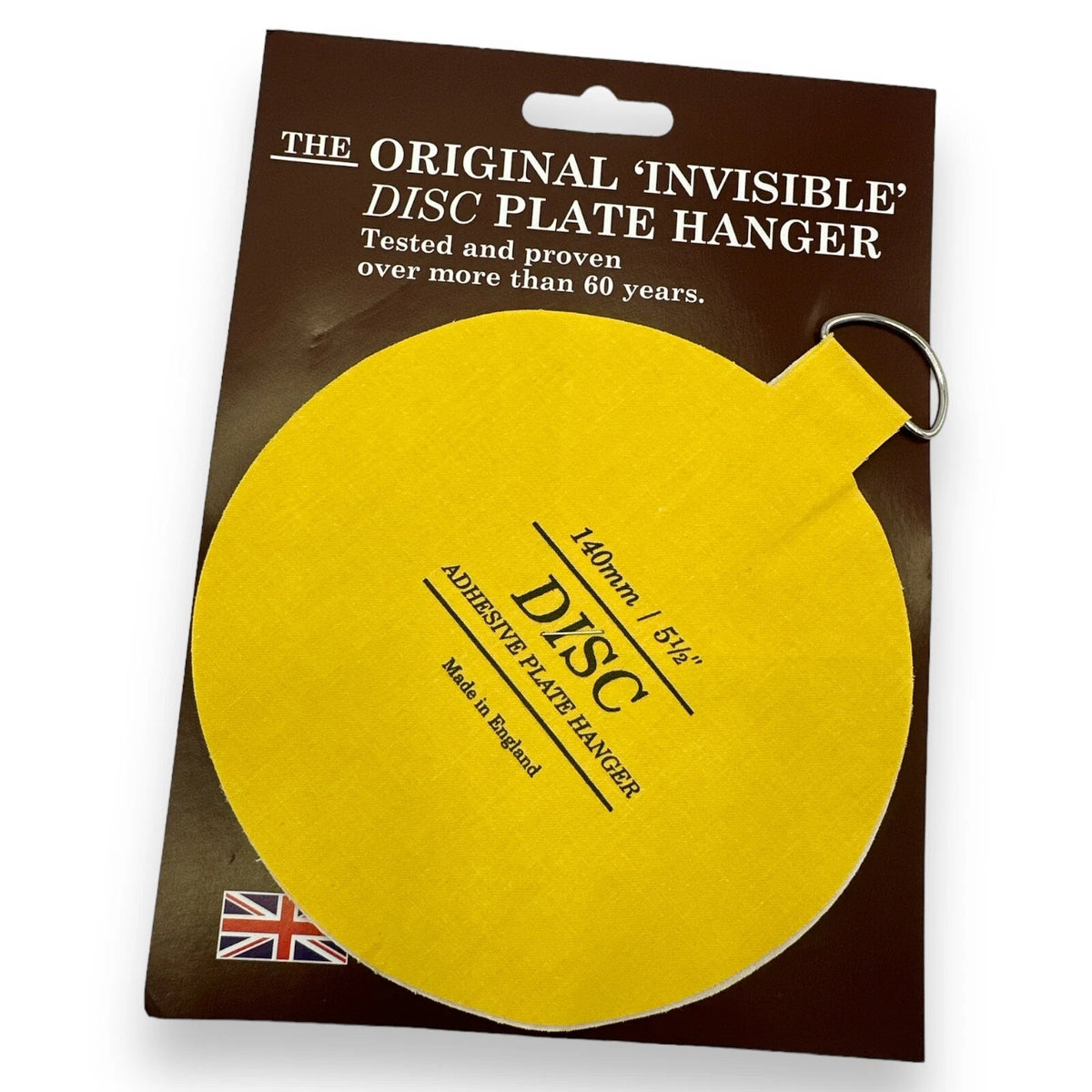 140mm / 5¼″ Disc Plate Hangers – Self-Adhesive Invisible Hooks – product image 1