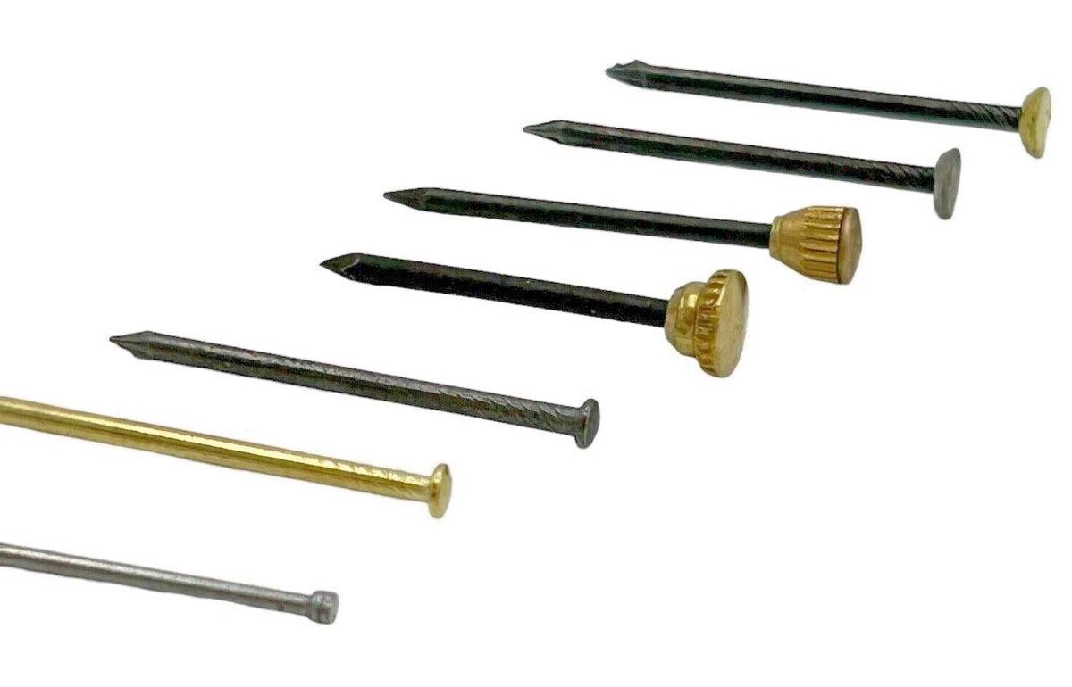 Hardened picture pins style and finish comparison