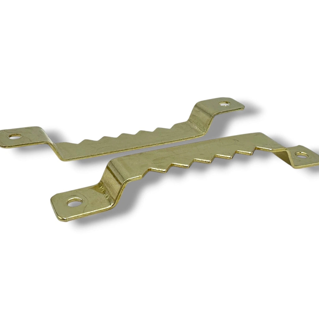Sawtooth Picture Hangers 63mm with Screws for Canvas Frames Wall Hanging Brass – product image 4