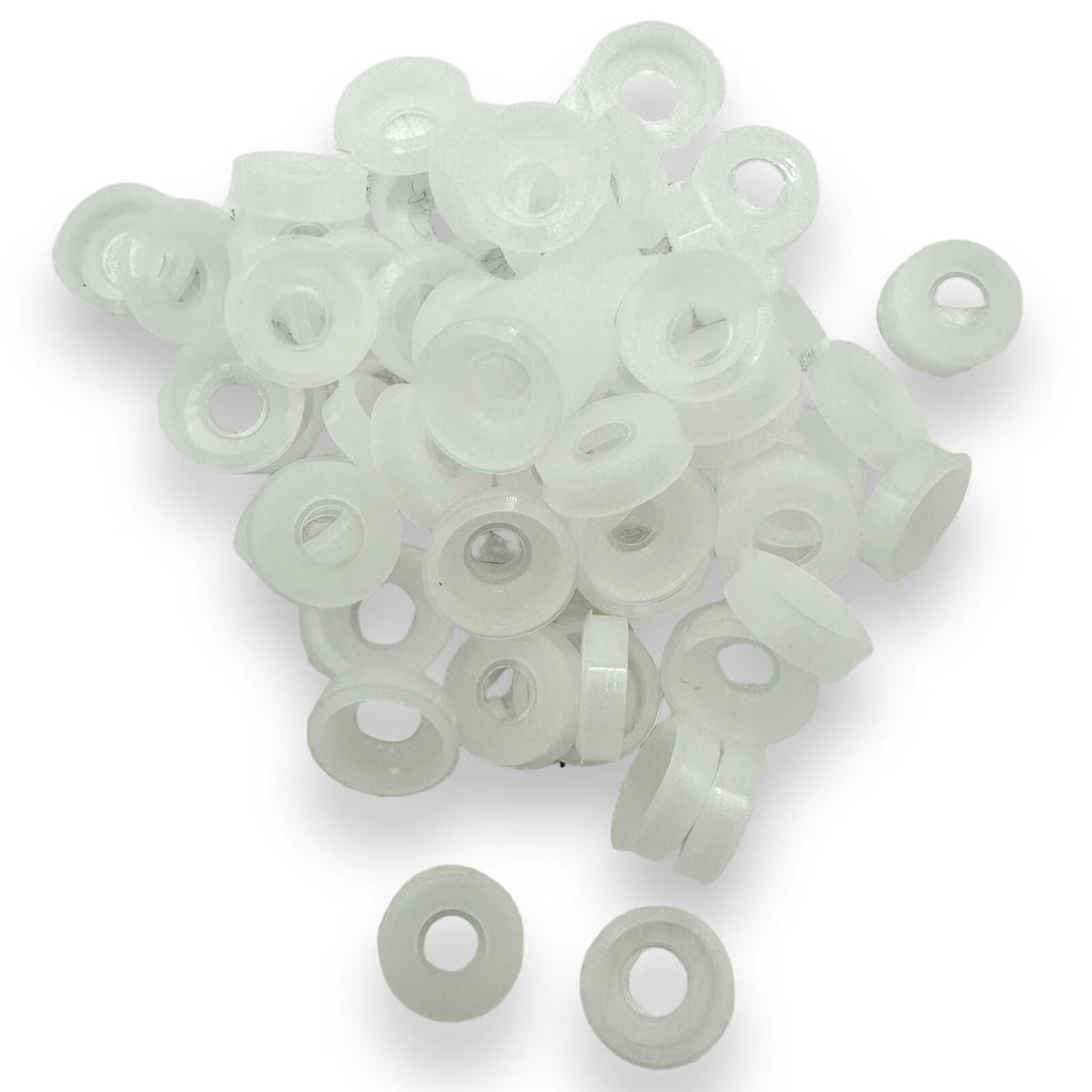 Flat Back Washers Clear for Two Piece 4/6g Dome Screw Snap-Caps™ Cover Plastic – product image 1