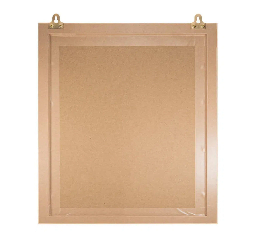 Brass-Plated Keyhole Mirror Plates – 32mm – product detail 5