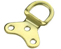 Brass One-Piece D-Ring Picture Frame Hangers