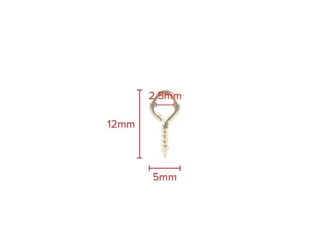 Screw Hooks Eyes Brass Eye Picture Frame Hanging 12 × 00 14 × 1 16 × 1 20 × 2 25 × 4 30 × 6 – product image 9