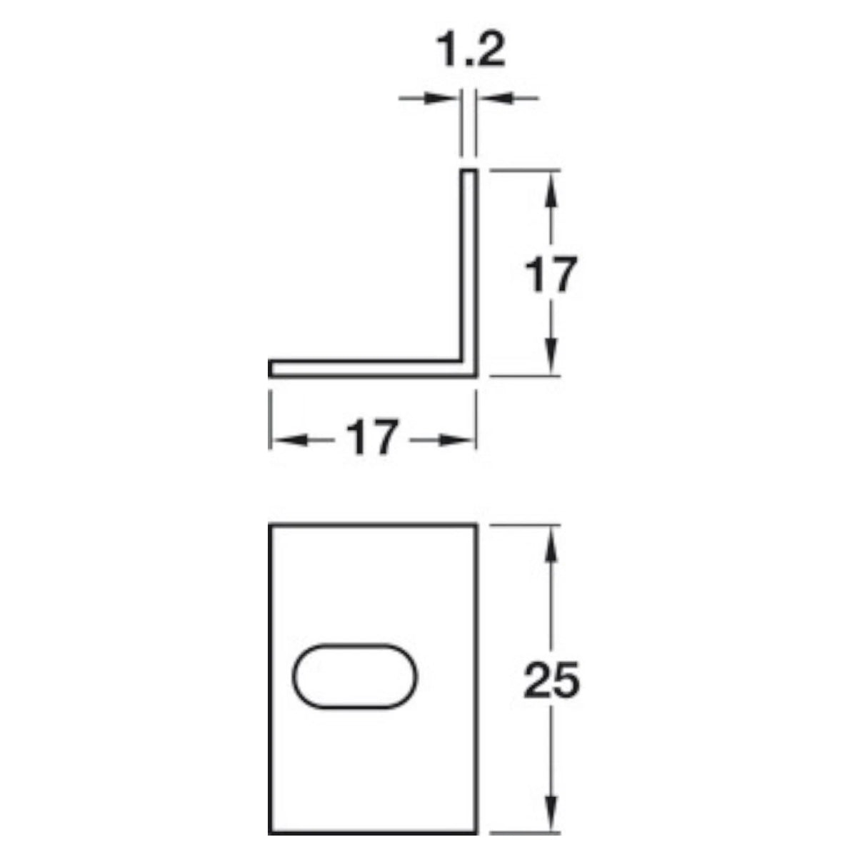 Häfele Horizontal-Slot Right-Angle Brackets – 17mm – product image 6