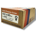 ForgeFix Yellow Zinc Pozi Wood Screws – 4.0 × 60mm – size and packaging