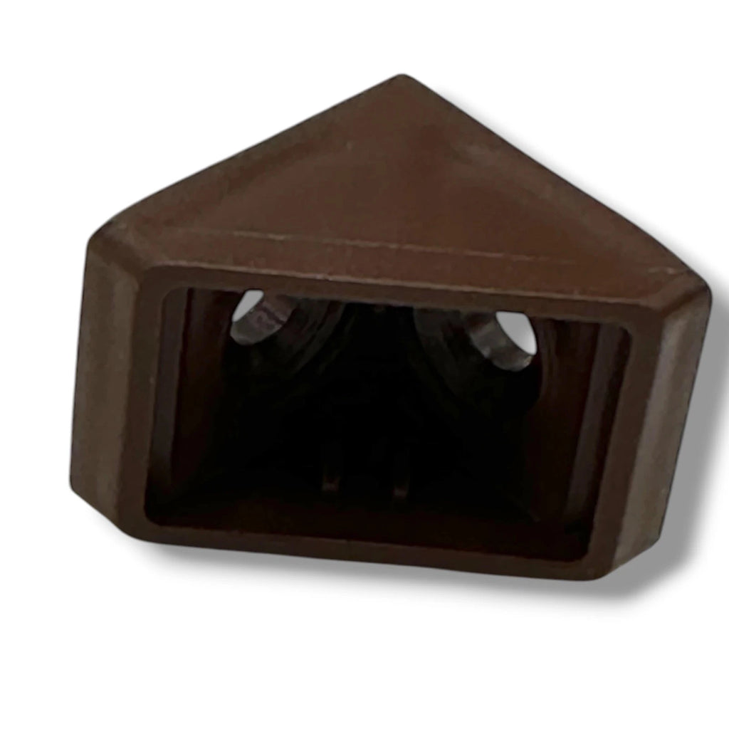 Campervan Corner Connector Blocks with Caps – Dark Brown, 20 × 18mm - image 4