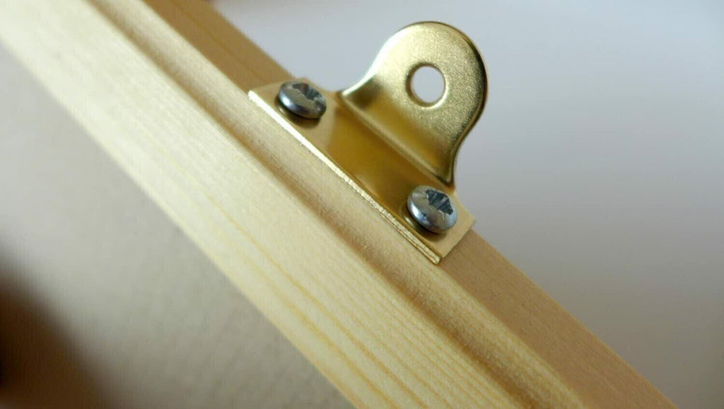 Brass-Plated Right-Angle Picture Hanging Plates – product detail 2