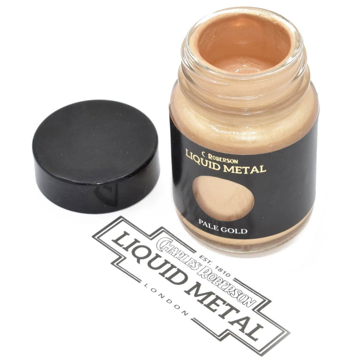 C. Roberson Pale Gold Liquid Metal Paint – 30ml