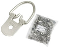 Nickel Heavy-Duty D-Ring Picture Frame Hangers – 46mm, Pack of 100