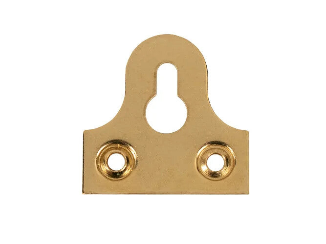 Brass-Plated Slotted Canvas & Mirror Plates – 32mm – product detail 3