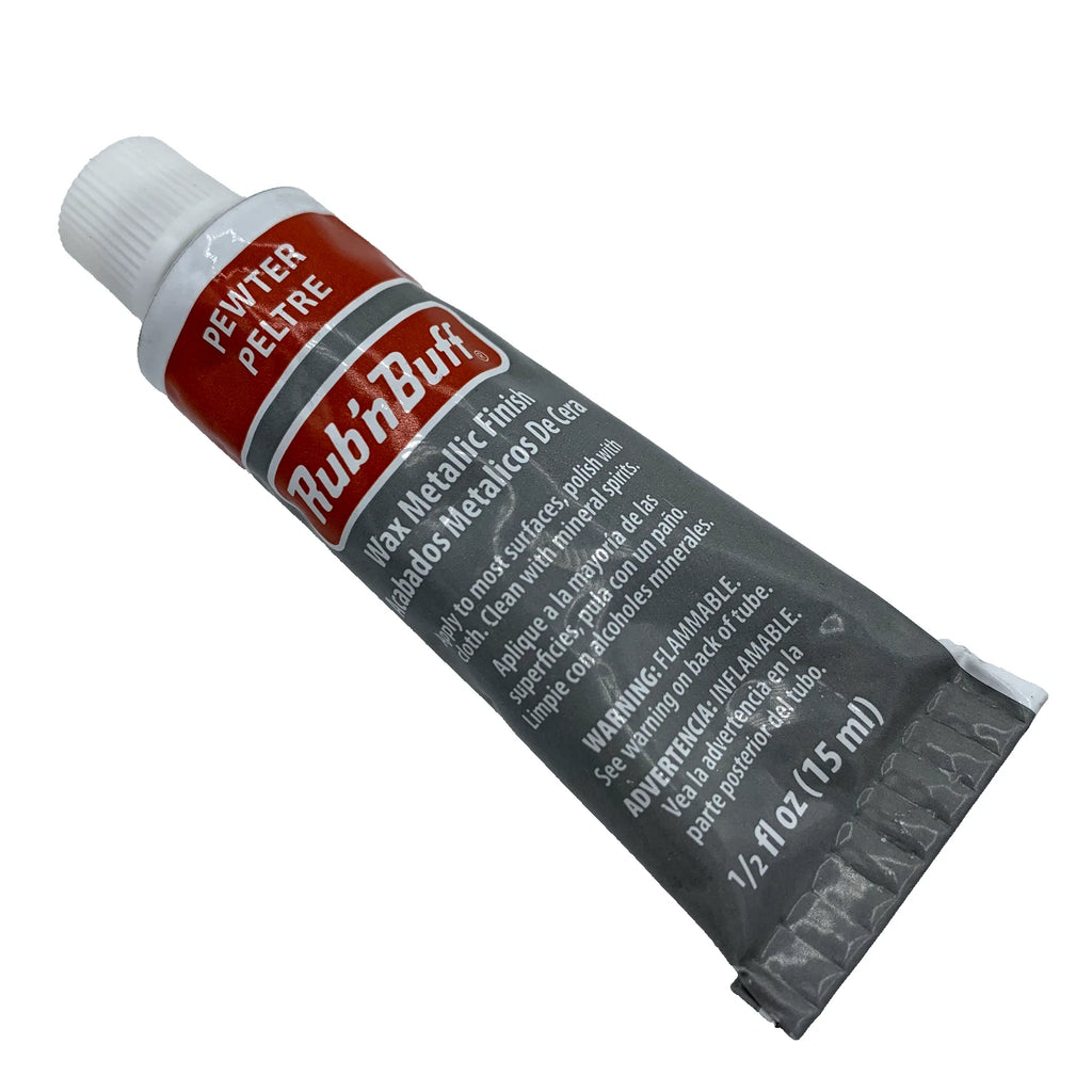 Pewter Silver Rub n Buff Original Metallic Gilding Wax Wood Frame Paste 15ml – product image 1