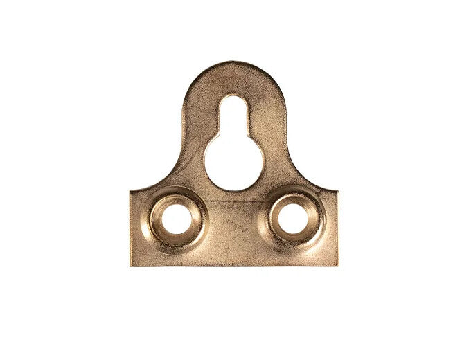 Brass-Plated Slotted Mirror Plates – 25mm – product detail 2