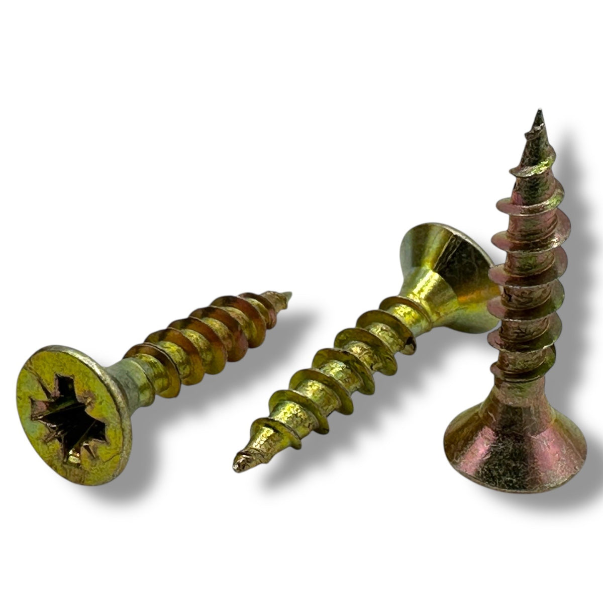 ForgeFix Yellow Zinc Pozi Wood Screws – 3.5 × 35mm – mixed product view