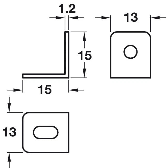 Häfele face-frame cabinet bracket fitted example