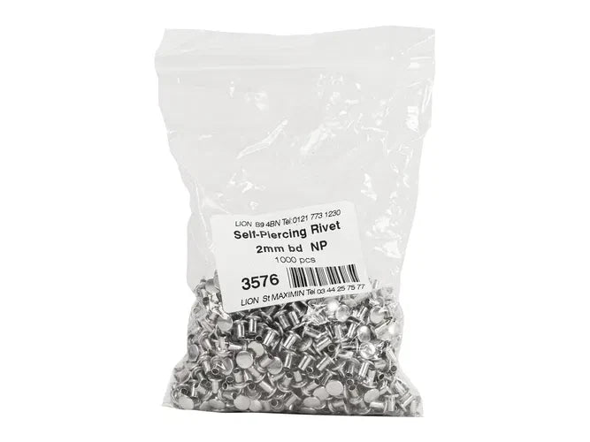 Self Piercing Tubular Rivets × 1000 for 2mm Board - 6mm dia / 5.8mm long – product image 4