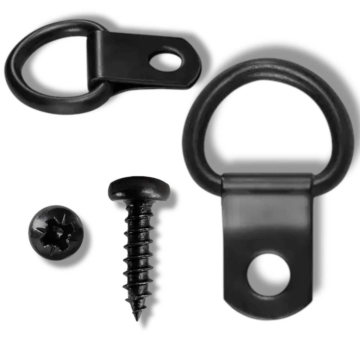 D-Rings Picture Framing Classic Black Single Optional Screws Frame Canvas Hanging – product image 1