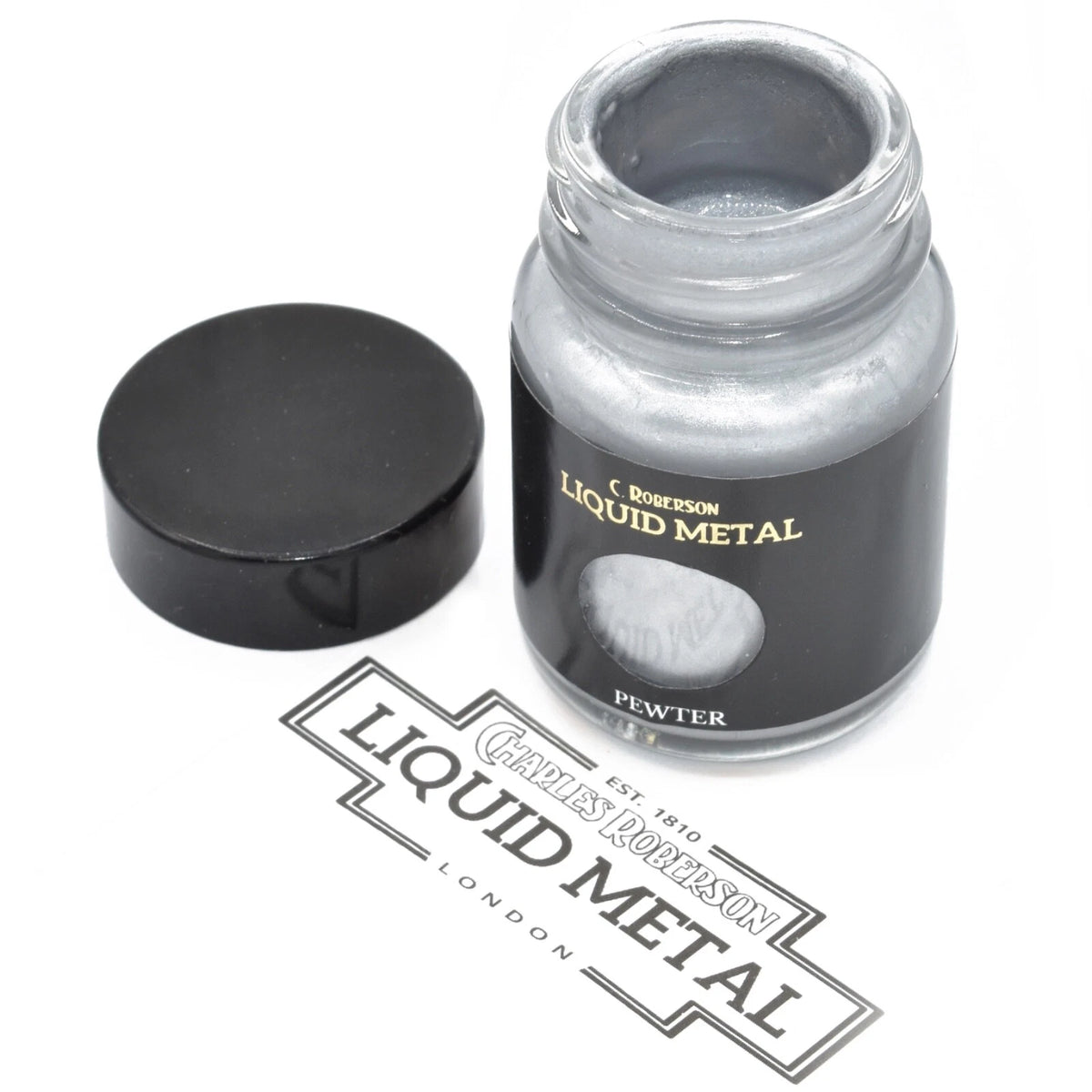 C. Roberson Pewter Liquid Metal Paint – 30ml