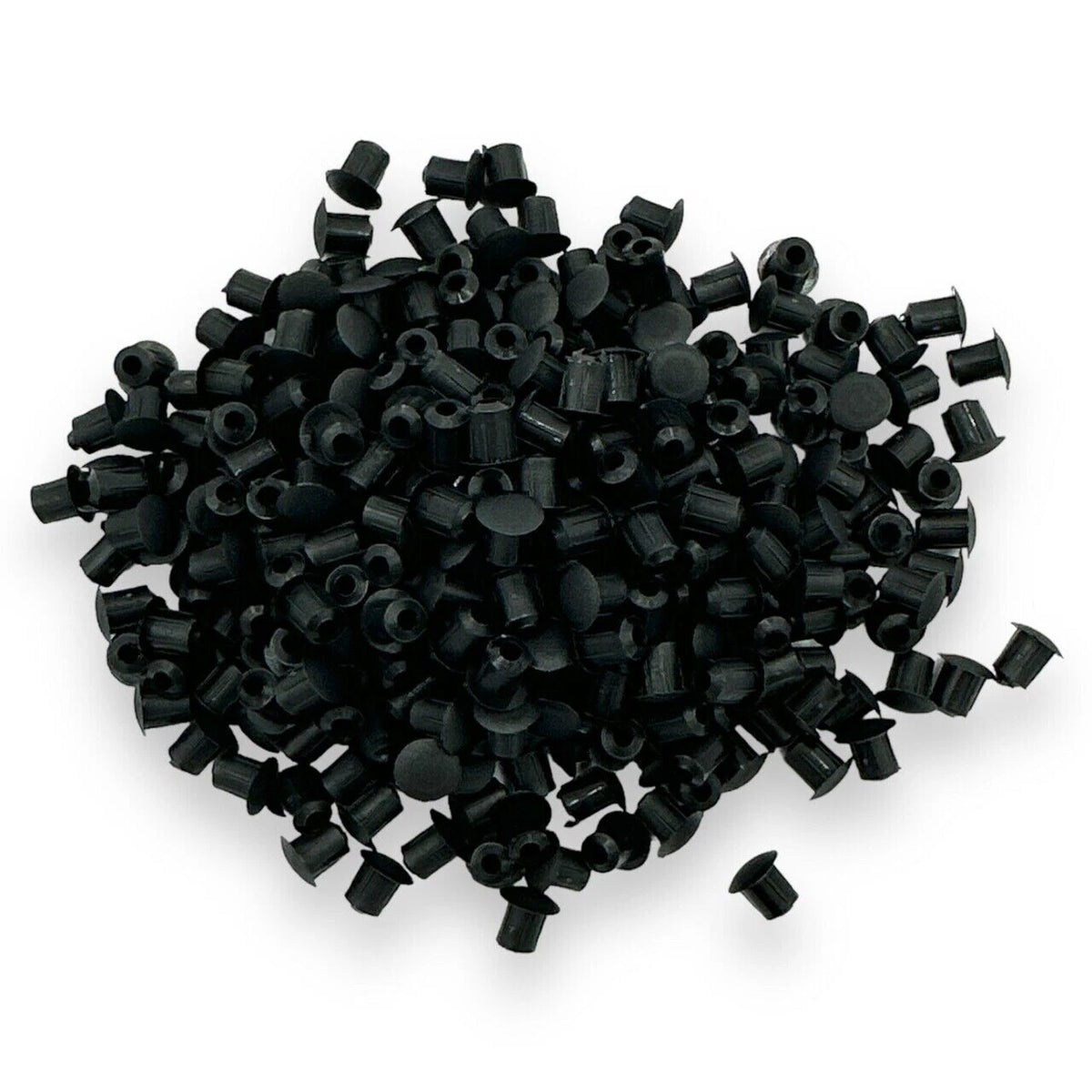 Black 5mm Holefix push-fit drill hole cover caps
