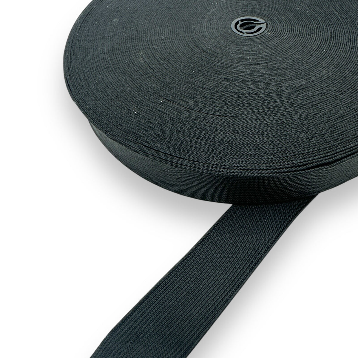 Black Woven Elastic – 25mm (1 Inch), Cut Lengths – product image 1