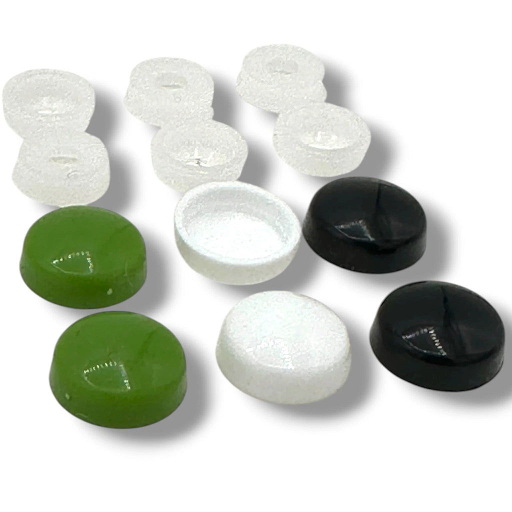 Number Plate Fixings 6pcs Gloss Screw Ev Cover Cap Black White Green Caps 6/8g – product image 2
