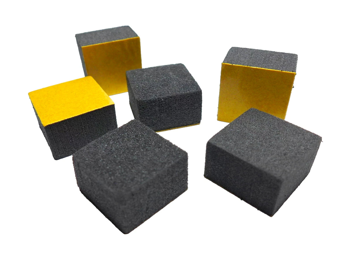 Square Black Foam Bumpers 20mm × 12mm Deep Self Adhesive Picture Frame Spacers – product image 1