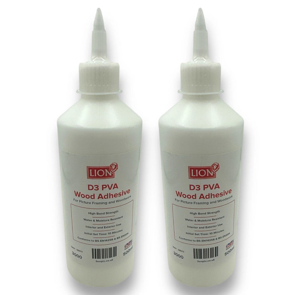 LION D3 PVA Wood Adhesive – 500ml Twin Pack - image 1