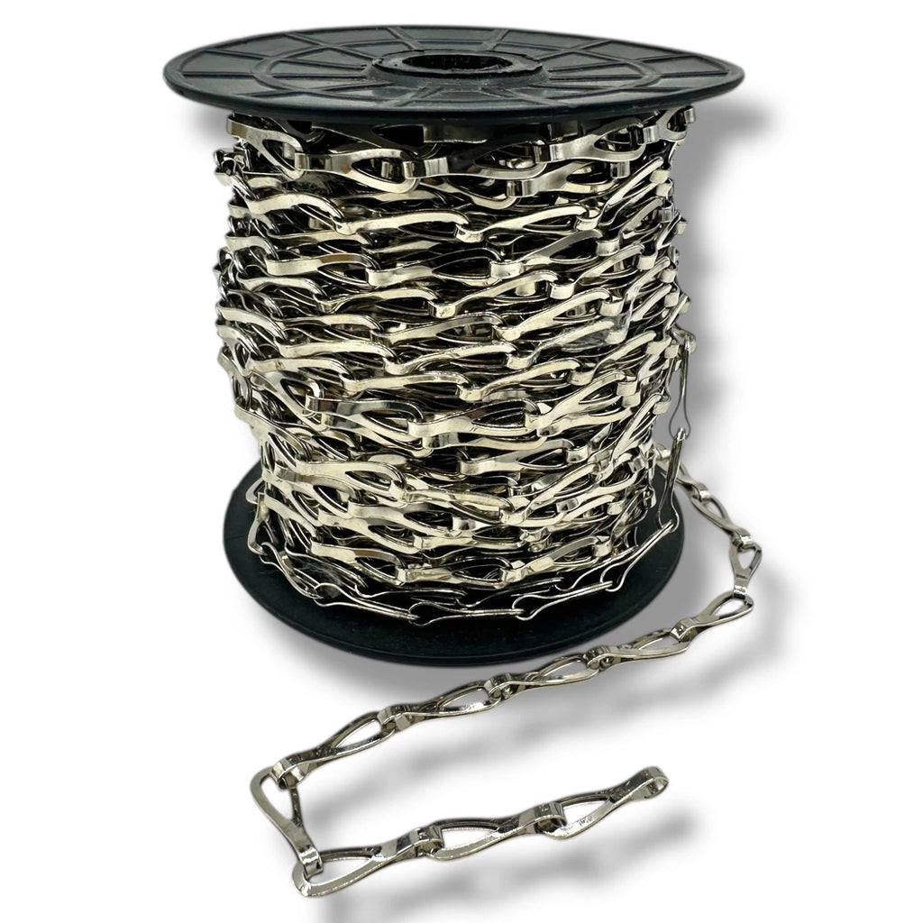Reel Chandelier Chain 0.5 × 21mm Brass Chrome Plated 25 meters Chains Decorative – product image 1