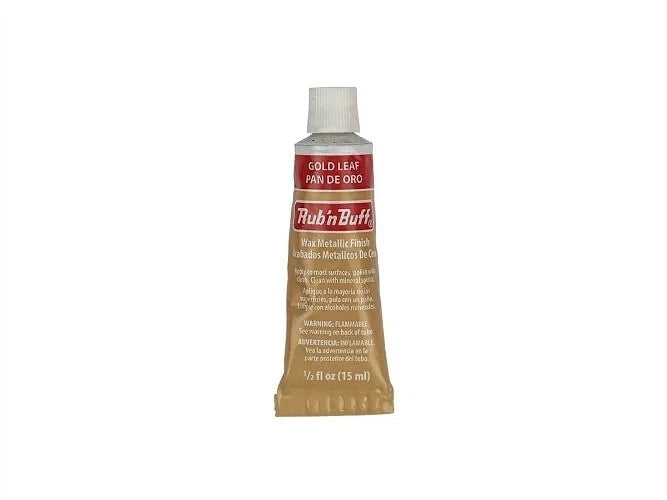 Gold Leaf Rub n Buff Original Metallic Gilding Wax Wood Frame Paste 15ml Amac – product image 2