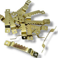Sawtooth Picture Hangers 63mm with Screws for Canvas Frames Wall Hanging Brass – product image 1