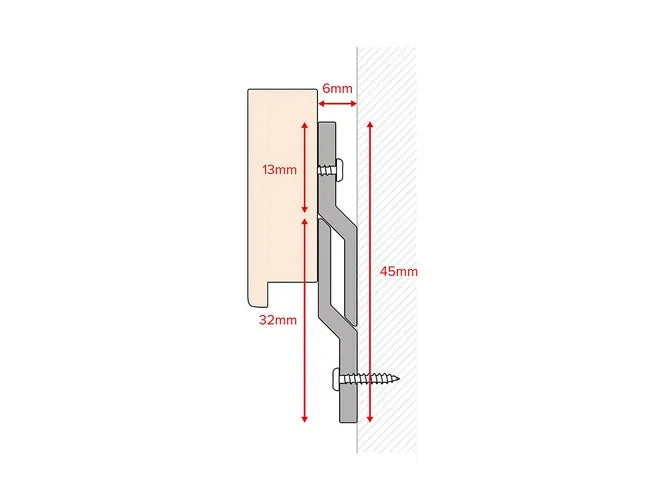Cleat Strips Aluminium French 1000mm Picture & Mirror Zbars + Screws Wall Plugs – product image 2