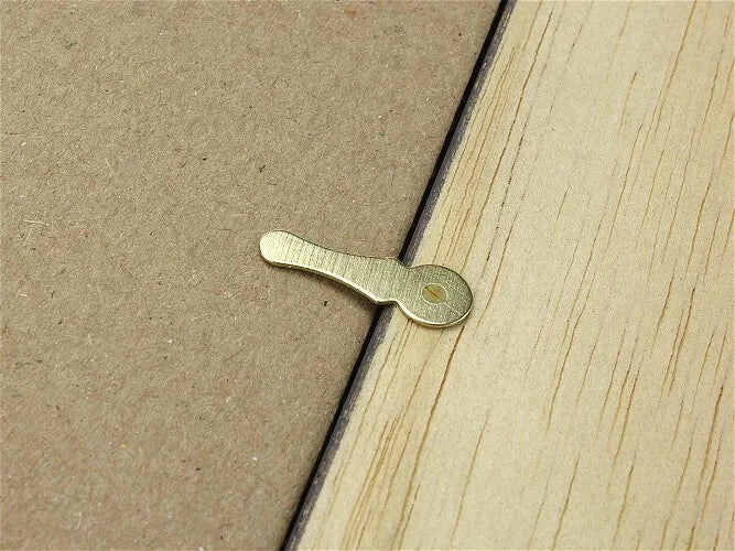 19mm Narrow Brass-Plated Picture Frame Turn Buttons – product image 3