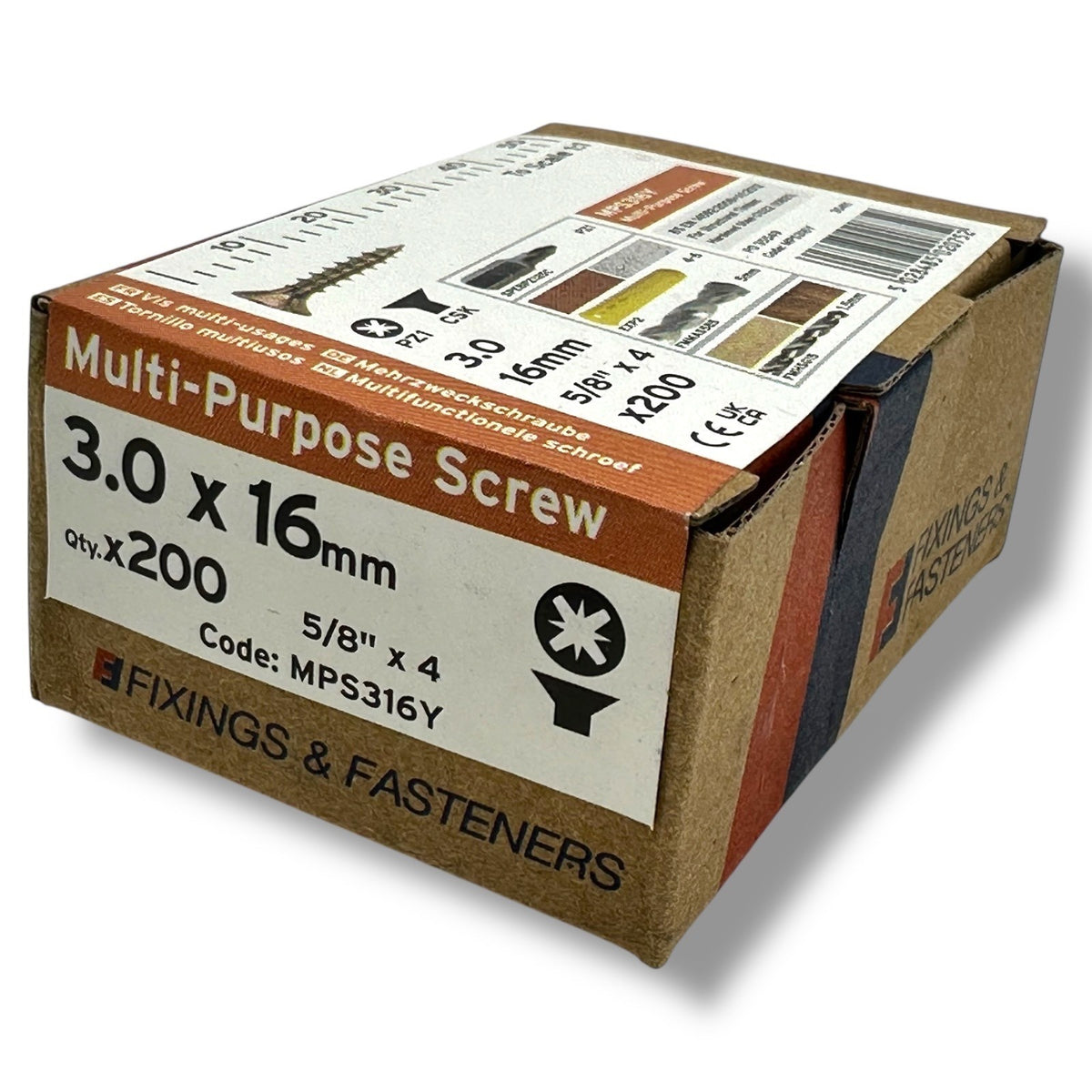 ForgeFix 3.0mm Yellow Zinc Wood Screw Assortment – 1,000 Pieces – trade pack contents