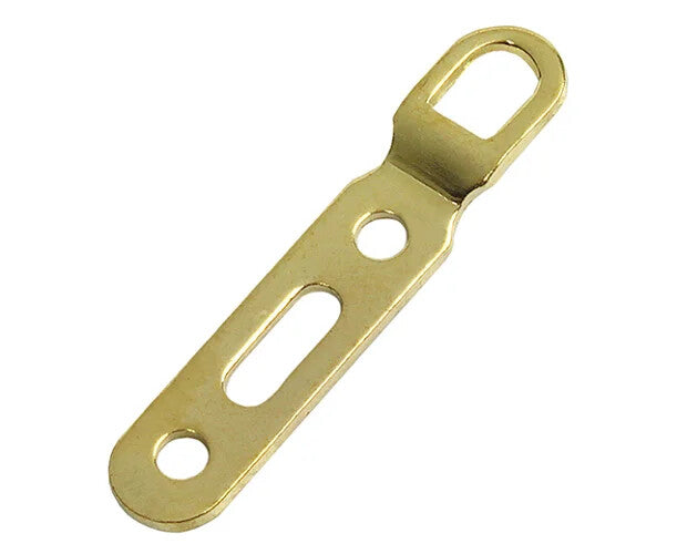 Brass Rigid 3-Hole D-Ring Hangers – 49mm