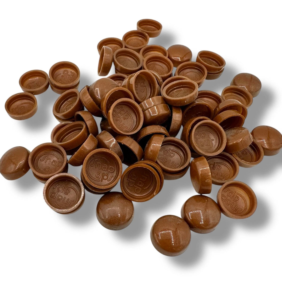 Metallic Brown (M) Gloss 6/8g Snap-Caps screw cover caps