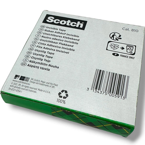 3M 810 Magic Tape 19mm × 66m Permanent Invisible Clear Repair Hinging Tape – product image 2