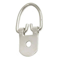 Nickel Heavy-Duty D-Ring Picture Frame Hangers – 46mm, Up to 17kg