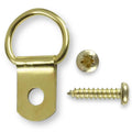 Brass Standard D-Ring Picture Frame Hangers – with Screws