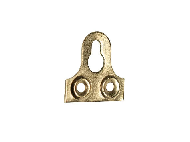 Brass-Plated Slotted Mirror Plates – 19mm – product detail 2