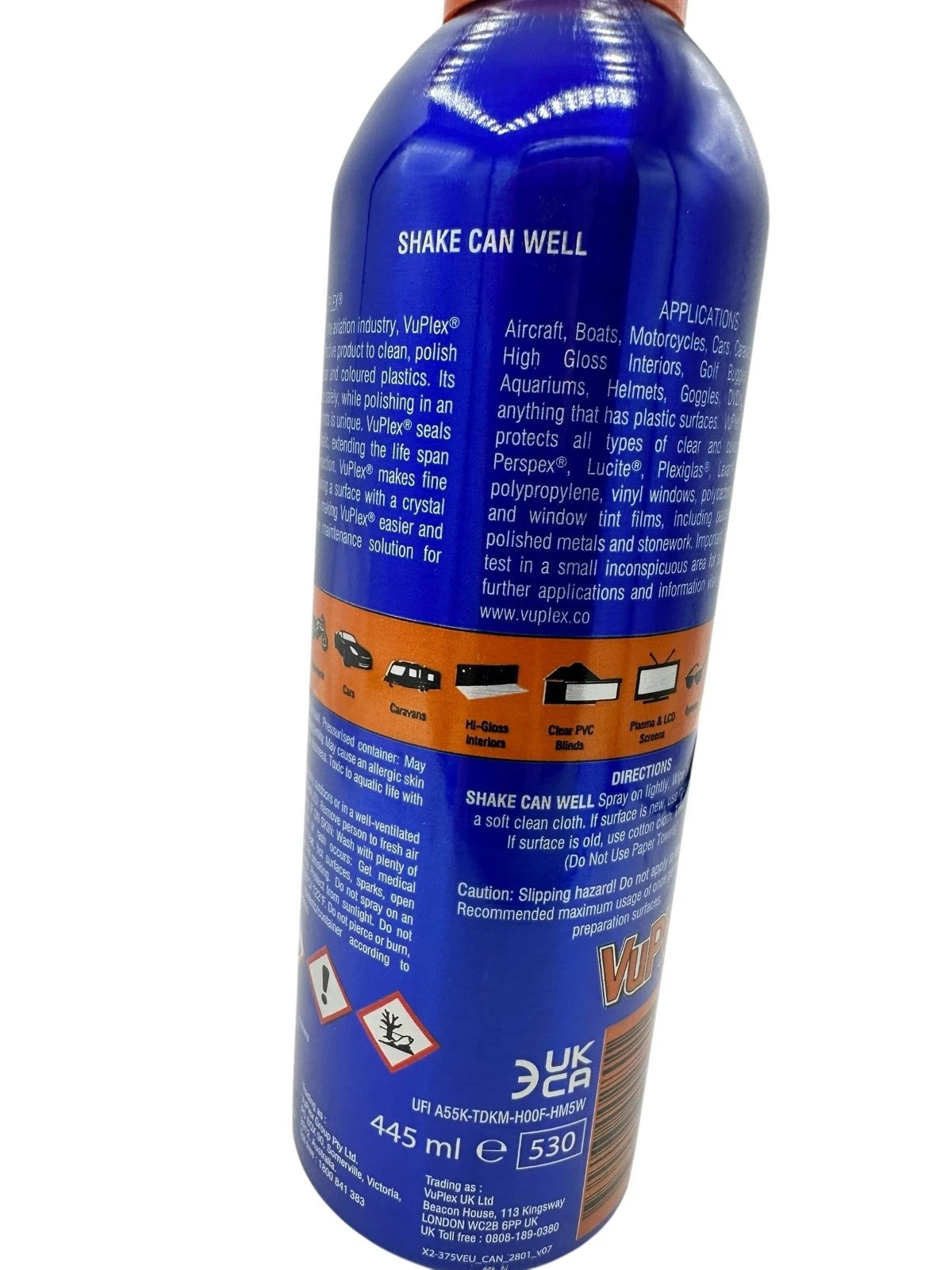 Surface Cleaner VUPLEX Plastic Cleaner And Anti-Static Polish LARGE 375g 445ml – product image 3
