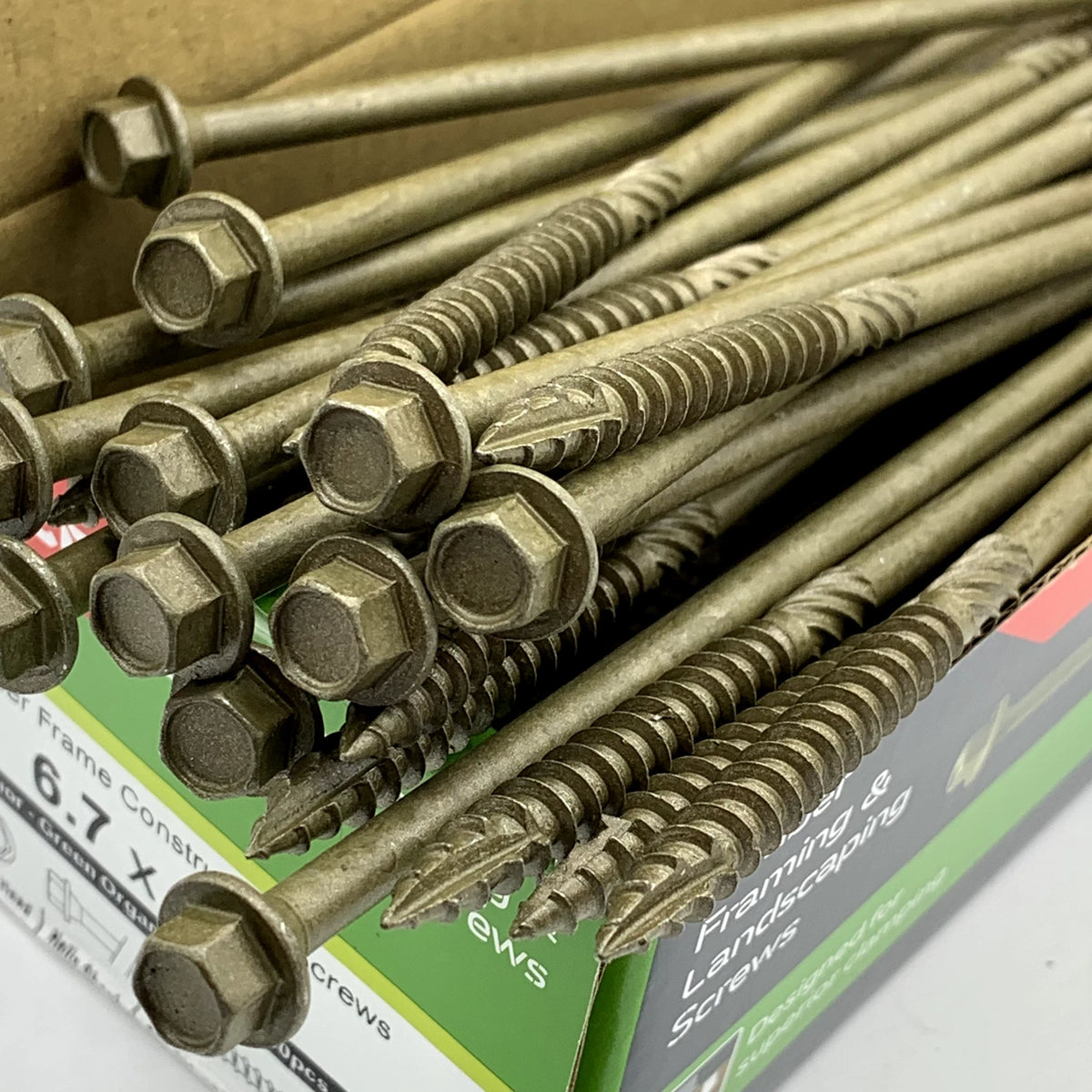 Landscape Screws Sleeper Decking 6.7 × 175mm Hex Head Timberfix Index Screws 50 – product image 2