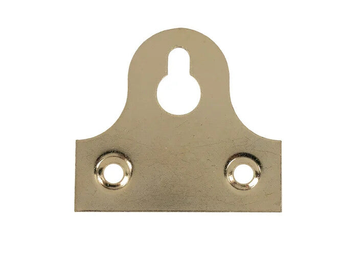 Brass-Plated Slotted Mirror Plates – 46mm – product detail 3