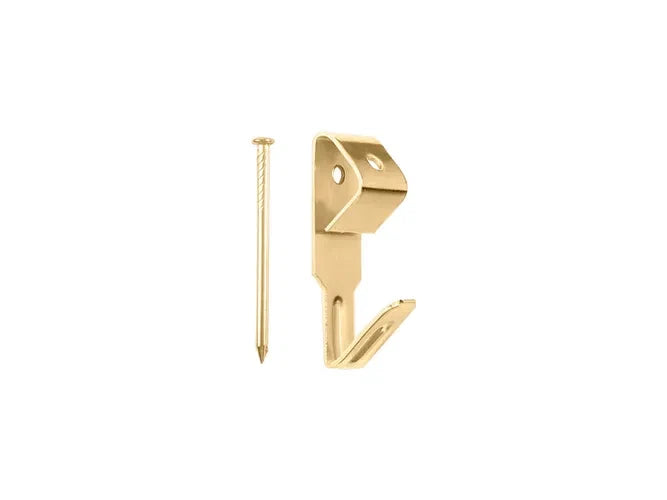 Picture Hooks No.0 25 × Single Brass Plated 26mm And Hard Pins Framing Hanging – product image 2